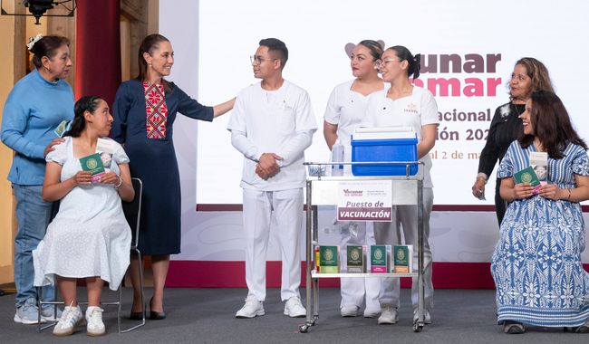 Sheinbaum informa extensión de la Semana Nacional de Vacunación
