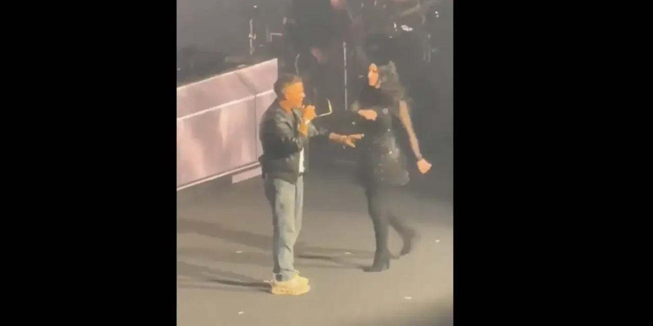 Alejandro Sanz desata risas y debate tras sorpresiva aparición con Laura Pausini en Bogotá