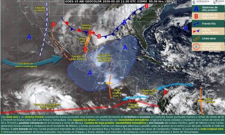 Coahuila tendrá lluvias y vientos fuertes así como la posible formación de torbellinos
