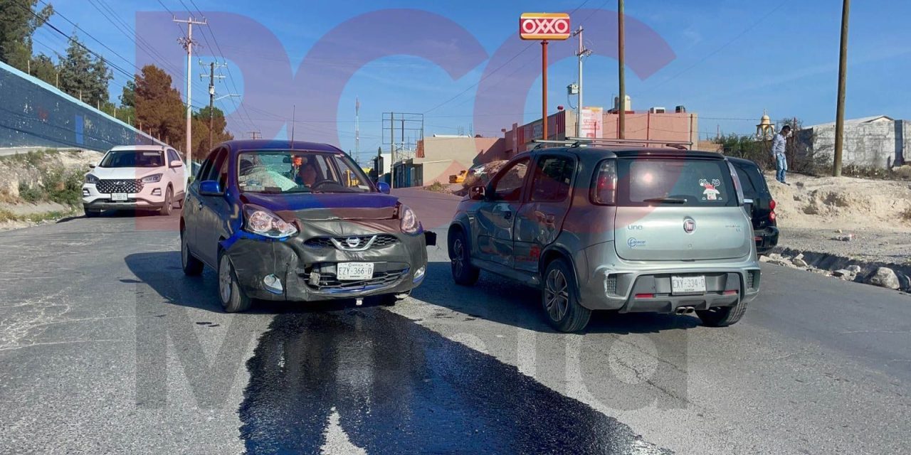Se registra accidente en calles de la Bellavista
