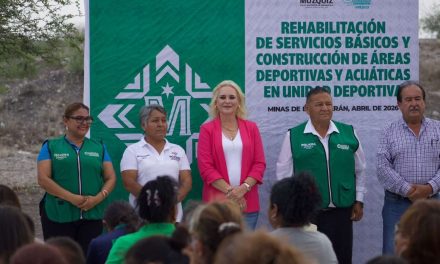 Brindan detalles de la Unidad Deportiva en Minas de Barroterán