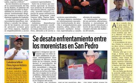 Portada RCG Centro [10 de mayo de 2026] Felicidades a todas las mamás de Coahuila: Manolo; Demuestra PRI fuerza y unidad en Monclova y más…