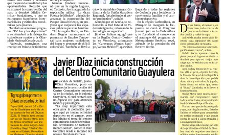 Portada RCG Media [3 de mayo de 2026] Abril fue un mes de mucho dinamismo y resultados para Coahuila: Manolo; Mujeres ‘echadas pa’ delante’ construyen su futuro en Ramos Arizpe y más…