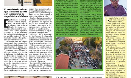 Portada RCG Media [7 de mayo de 2026] ‘Ningún estado gobernado por Morena está mejor que Coahuila’; Morena está muerto en Saltillo y en Torreón y más…