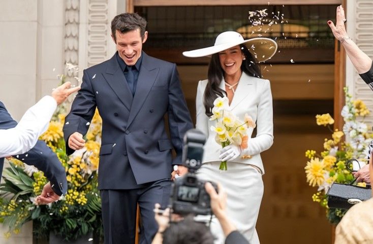 Así fue la boda entre  Dua Lipa y Callum Turner en una íntima ceremonia en Londres