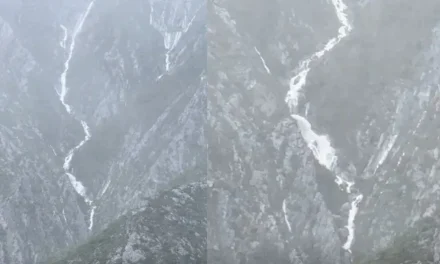 Video: Se forma cascada en el Cerro de las Mitras tras intensas lluvias en Nuevo León