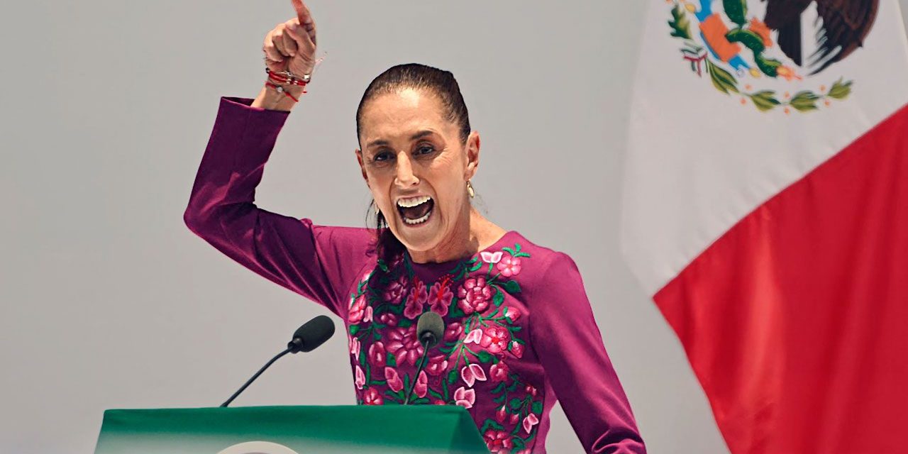 Claudia Sheinbaum llama a defender la soberanía nacional  durante su informe en el Monumento a la Revolución