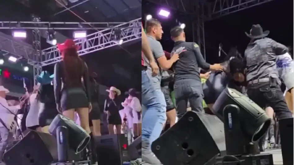 ¡Se agarran de las greñas! Bailarinas se pelean en pleno concierto en Chihuahua (video)
