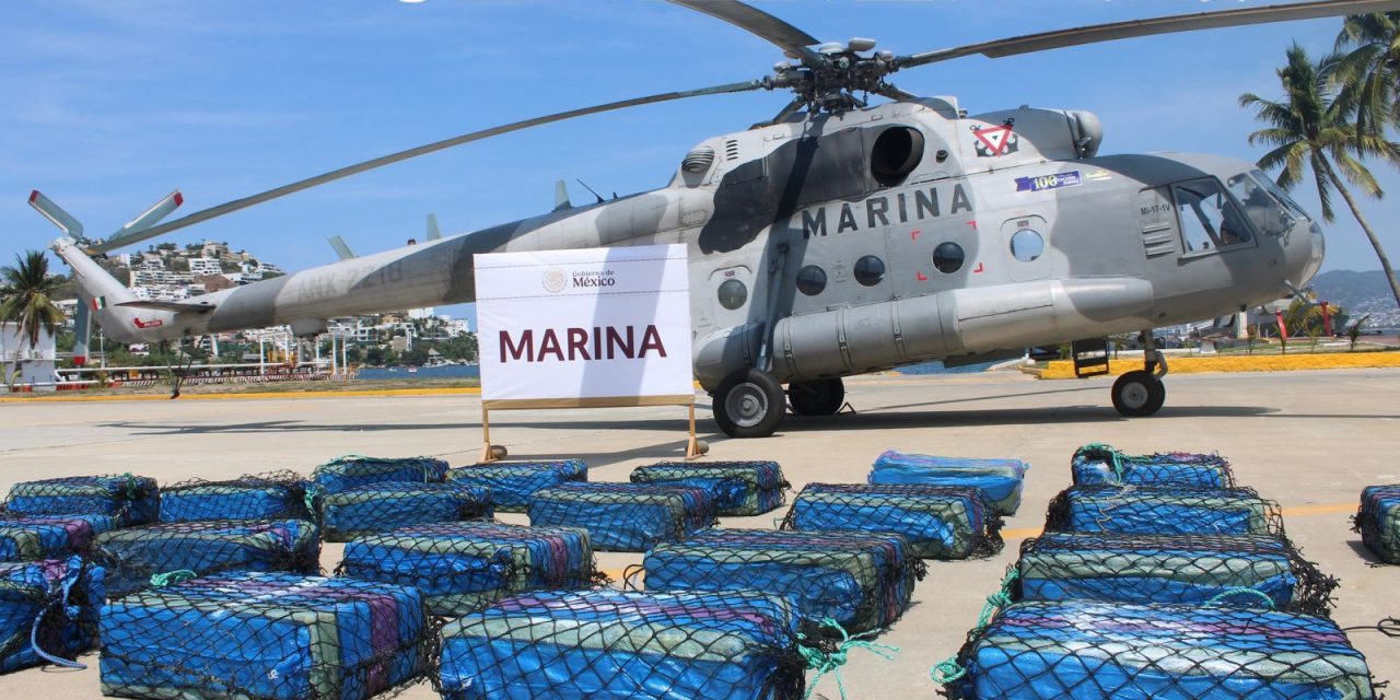 Asegura Marina cargamento de cocaína frente a costas de Guerrero