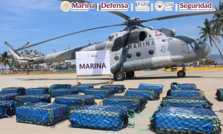 Asegura Marina cargamento de cocaína frente a costas de Guerrero