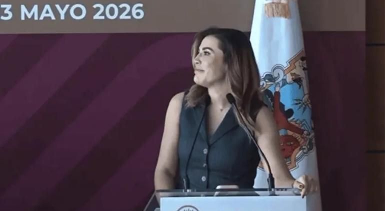 ‘Se te borró la sonrisa’; Gobernadora Marina del Pilar niega cortes de luz en Mexicali y sufre apagón en conferencia