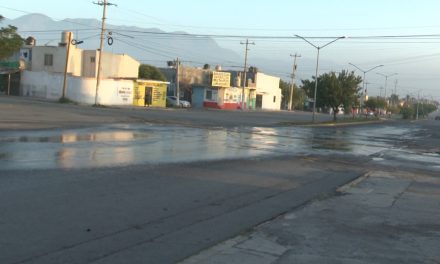Reportan fuga de aguas negras en la colonia Saltillo 2000
