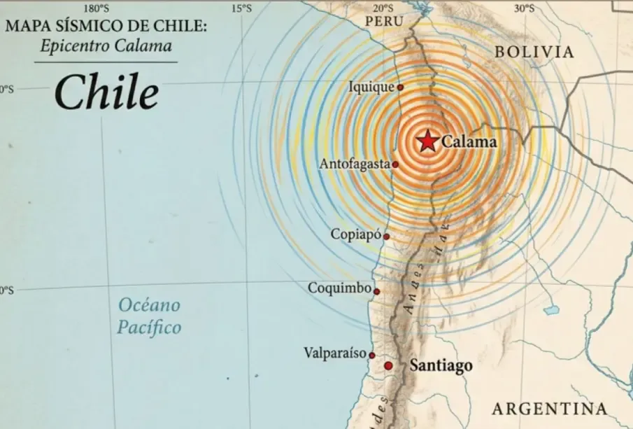Sismo de 6.9 grados sorprende a Chile la tarde del lunes