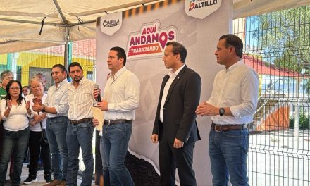 Javier Díaz entrega rehabilitación de pavimento en Otilio González