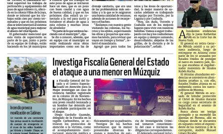 Portada RCG Carbonífera [3 de junio de 2026] En equipo seguimos supervisando obras sociales en Coahuila: Manolo; Investiga Fiscalía General del Estado ataque a una menor en Múzquiz…