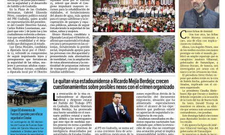 Portada RCG Lagunera [4 de junio de 2026] Vamos a ganar carro completo de forma contundente: PRI Coahuila; Coloca IMCO a ciudades de Coahuila dentro de las más competitivas y más…