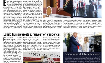 Portada RCG Nacional e Internacional [20 de junio de 2026] Claudia Sheinbaum destaca las virtudes turísticas del país; Donald Trump presenta su nuevo avión presidencial y más…