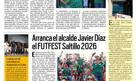 Portada RCG Media [12 de junio de 2026] Da inicio el FUTFEST de ‘Coahuila Pa´l Mundo’; arranca Javier Díaz el FUTFEST Saltillo 2026 y más…
