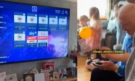 Los secretos en el historial de la televisión de un abuelito ocasiona incómodo momento para familia en el Mundial