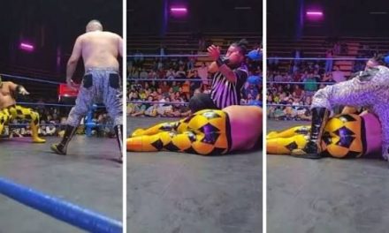 Pierroth colapsa durante función de lucha libre