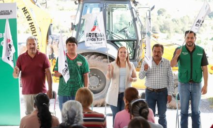 Inicia construcción de plaza pública en ejido la Efigenia en Arteaga