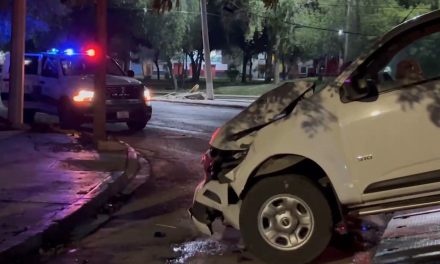 Hombre se estrella contra un árbol en Saltillo