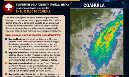 Lluvias llegan a Coahuila