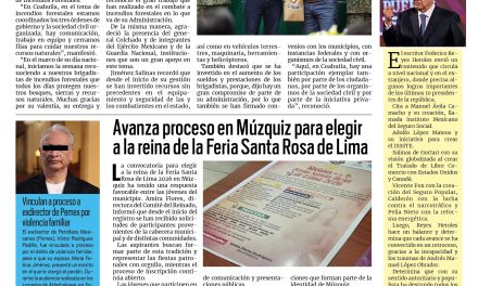 Portada RCG Carbonífera [14 de julio de 2026] Coahuila cuenta con los mejores combatientes de incendios forestales; avanza proceso para elegir a la reina de la Feria Santa Rosa de Lima y más…
