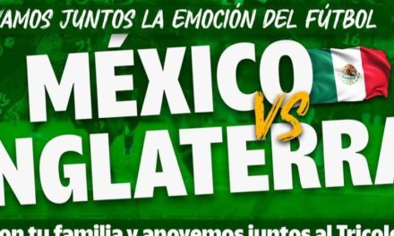 Ayuntamiento de Múzquiz invita a vivir el México contra Inglaterra