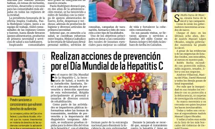 Portada RCG Fronteriza [29 de julio de 2026] En Coahuila se siguen inspirando comunidades; realizan acciones de prevención por el Día Mundial de la Hepatitis C y más…