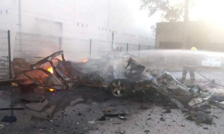 Mueren dos elementos de la Guardia Civil en San Luis Potosí tras presunta explosión de coche bomba