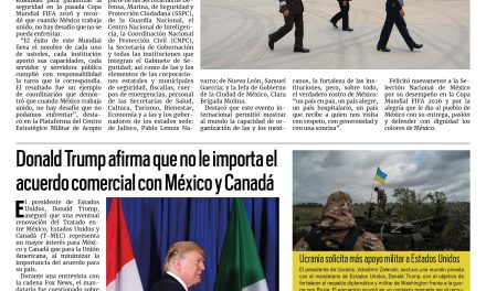 Portada RCG Nacional e Internacional [29 de julio de 2026] Presidenta Claudia Sheinbaum entrega reconocimientos por el Plan Kukulkán; Trump afirma que no le importa el acuerdo comercial con México y Canadá y más…