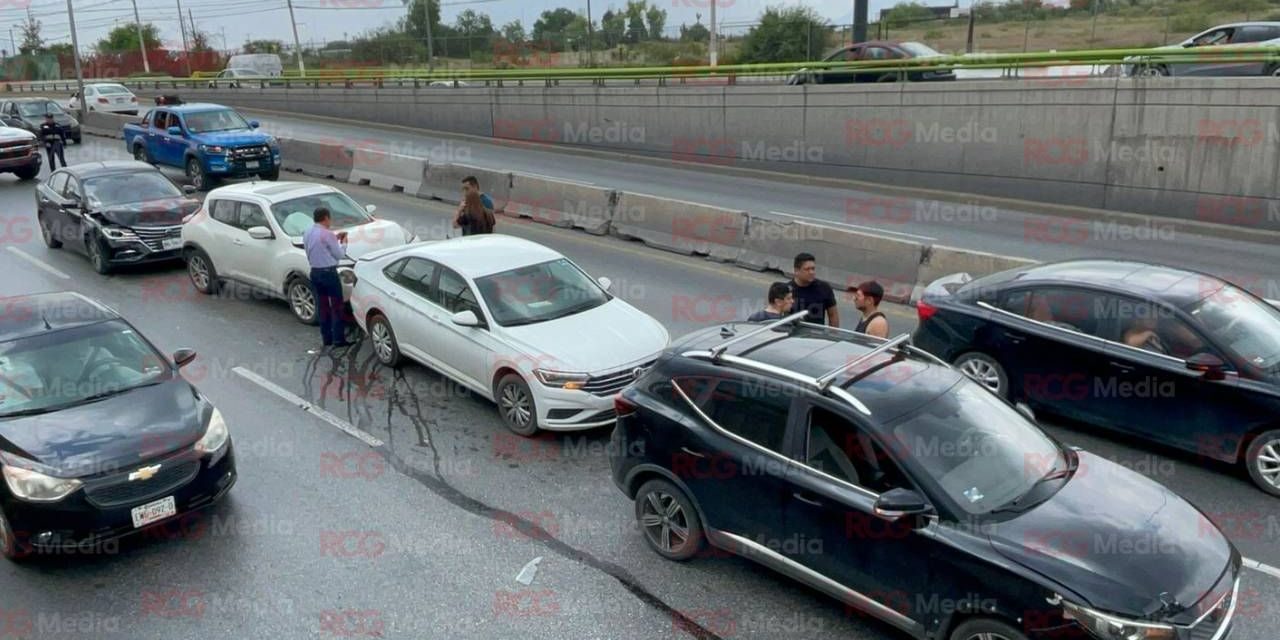 Saltillo: Accidente múltiple provoca movilización en el periférico Luis Echeverría Álvarez