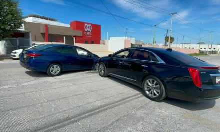 Se registra aparatoso accidente en el Centro Metropolitano de Saltillo