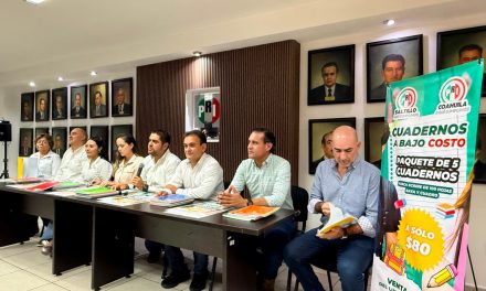 PRI Saltillo anuncia programa Cuadernos a Bajo Costo