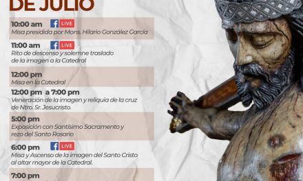 Mañana inician las actividades del novenario del Santo Cristo de la Capilla