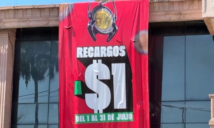Recargos a un peso en el impuesto predial del uno al 31 de julio en Saltillo