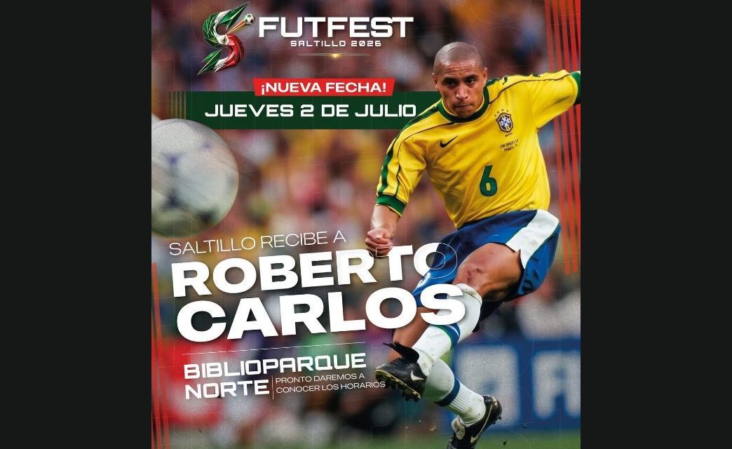 Llega a Saltillo este jueves Roberto Carlos; a las 16 horas estará en el FUTFEST