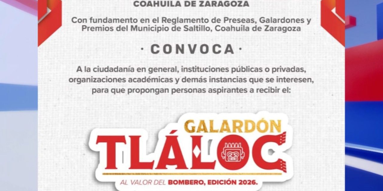 Últimos días para proponer candidatos al Galardón Tláloc 2026