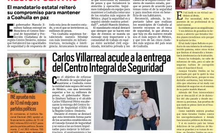 Portada RCG Centro [18 de agosto de 2026] Inauguran Centro Integral de Seguridad y Protección Ciudadana en la región Centro; Carlos Villarreal acude a la entrega del Centro Integral de Seguridad y más…