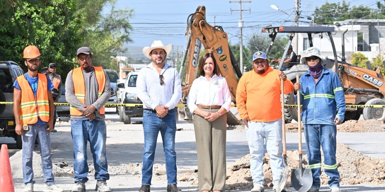 Supervisa Sari Pérez obra hidráulica en colonia de Frontera
