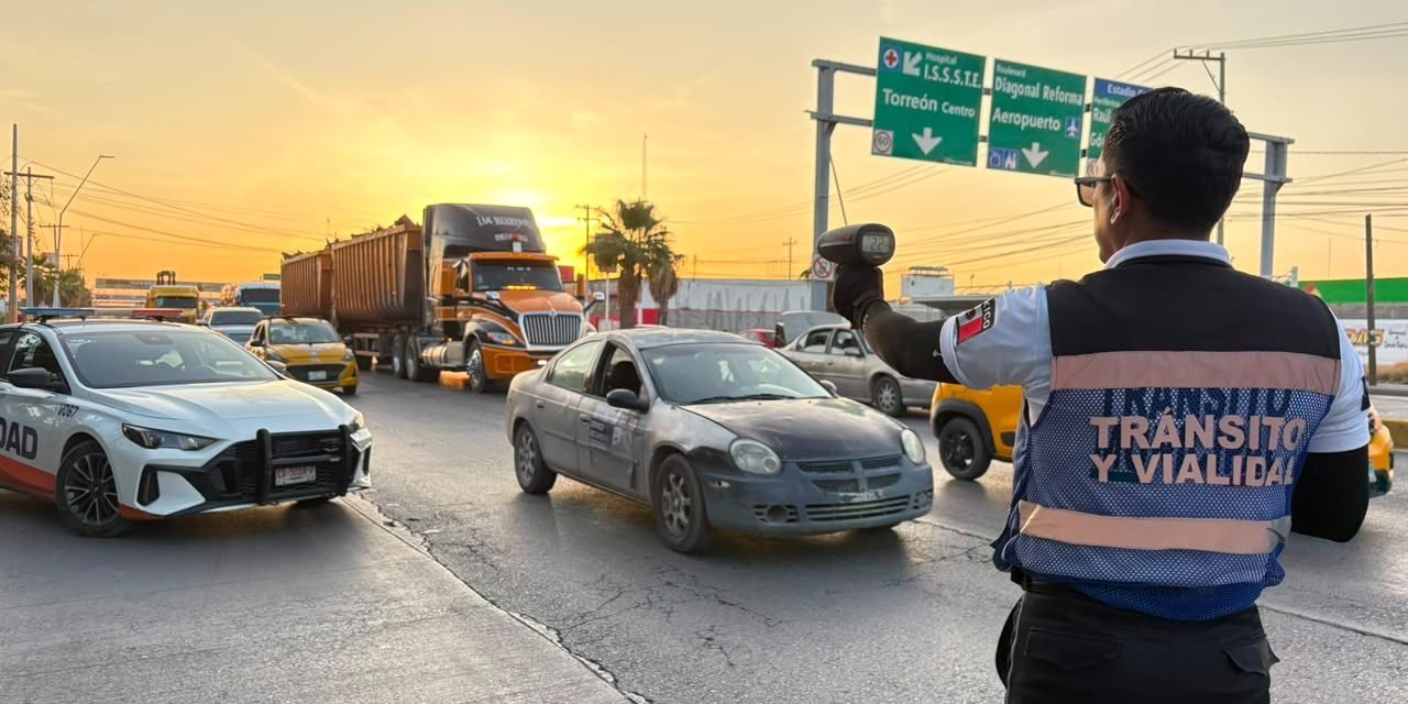 Refuerzan Operativo Radar en Torreón para prevenir siniestros viales