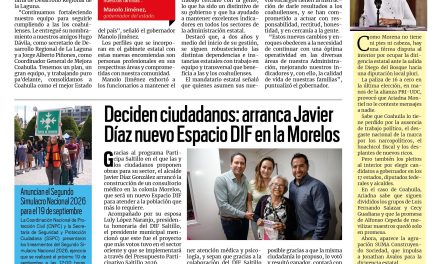Portada RCG Media [6 de agosto de 2026] Manolo Jiménez fortalece su gabinete con nuevos nombramientos; deciden ciudadanos: arranca Javier Díaz nuevo Espacio DIF en la Morelos y más…