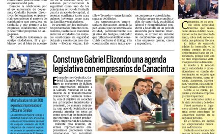 Portada RCG Media [19 de agosto de 2026] Destaca Coparmex Nacional a Coahuila por su seguridad y paz laboral; construye Gabriel Elizondo agenda legislativa con empresarios de Canacintra y más…