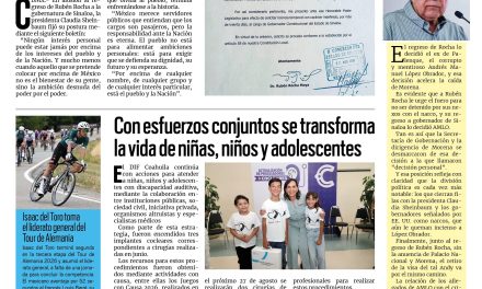 Portada RCG Media [23 de agosto de 2026] Presidenta Sheinbaum se desmarca de Rubén Rocha; Ramos Arizpe fortalece a sus bomberos y más…