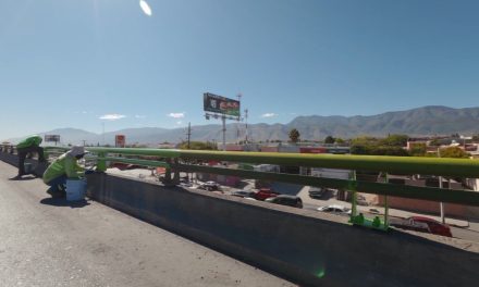 Saltillo: Aplican pintura en vialidades e infraestructura de la ciudad
