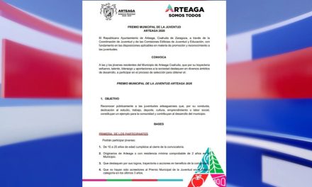 Convoca el Gobierno de Arteaga al Premio Municipal de la Juventud 2026