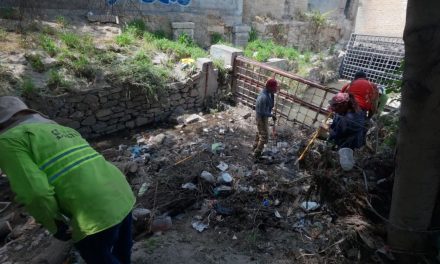 Desazolvan cauce del arroyo la Tórtola en Zona Centro