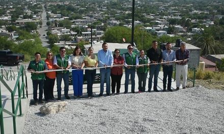Entrega el alcalde Carlos Villarreal área de esparcimiento en colonia Guerrero