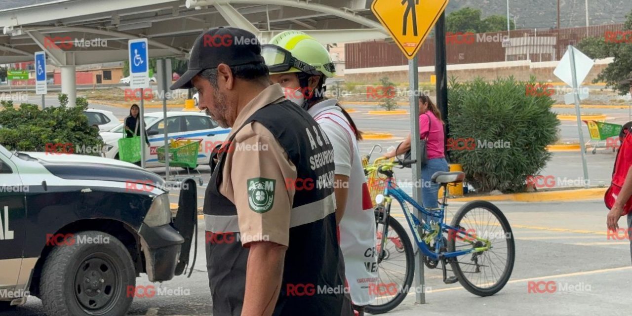 Vigilante resulta herido al impedir robo en centro comercial de Saltillo
